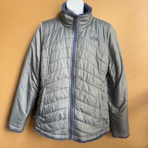 The North Face Purple Gray Reversible Jacket Size Medium